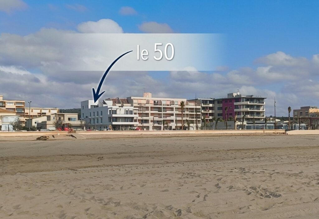 emplacement du duplex le 50 a narbonne plage