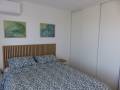 chambre du Rez-de-chaussée avec son balcon vue mer du duplex le 50 a narbonne plage