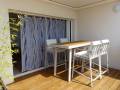 coin repas sur la terrasse du duplex le 50 a narbonne plage